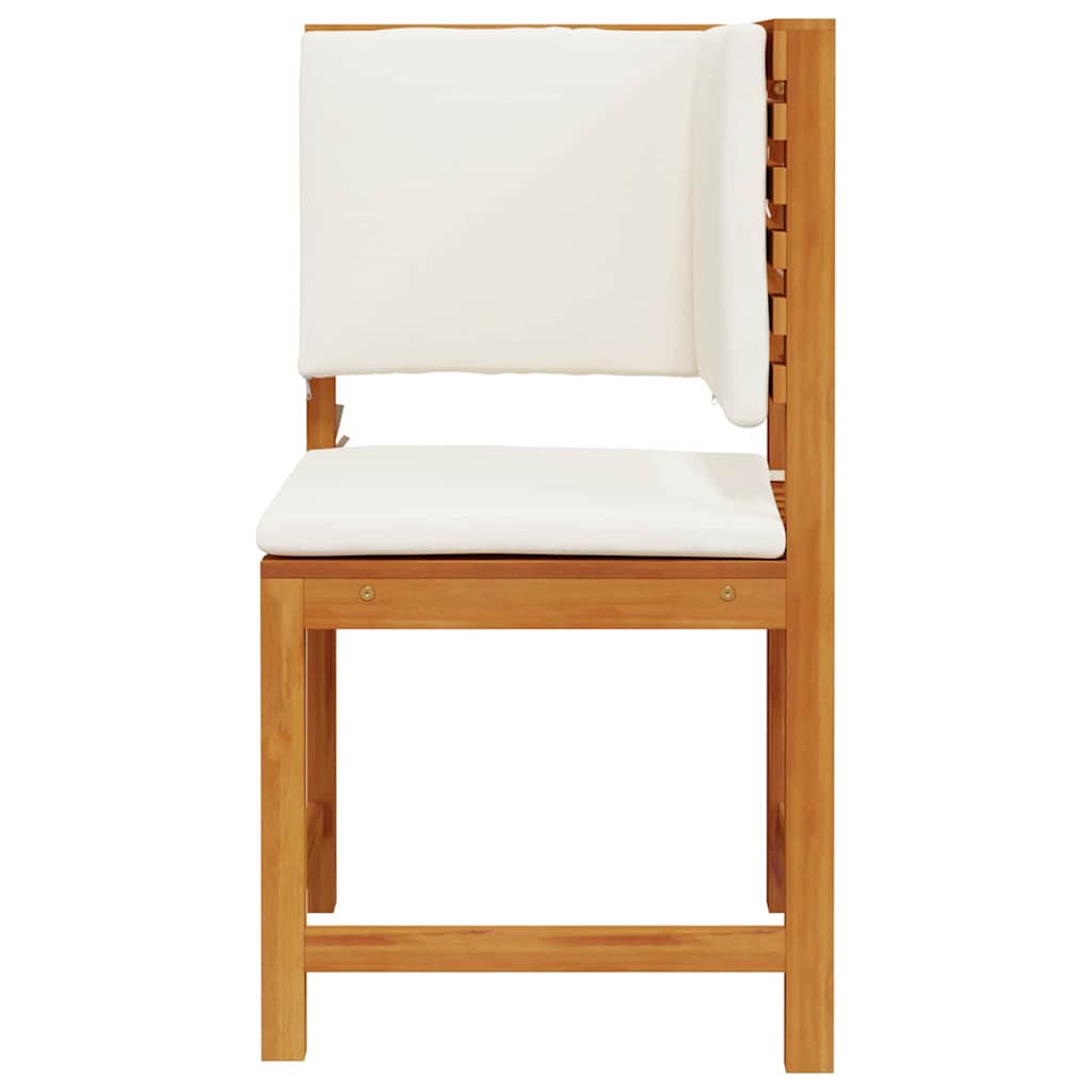 Tuinstoel met kussen Bruin 50 x 50 x 91cm Massief acaciahout is nu te koop bij PeponiXL, paradijselijk wonen!