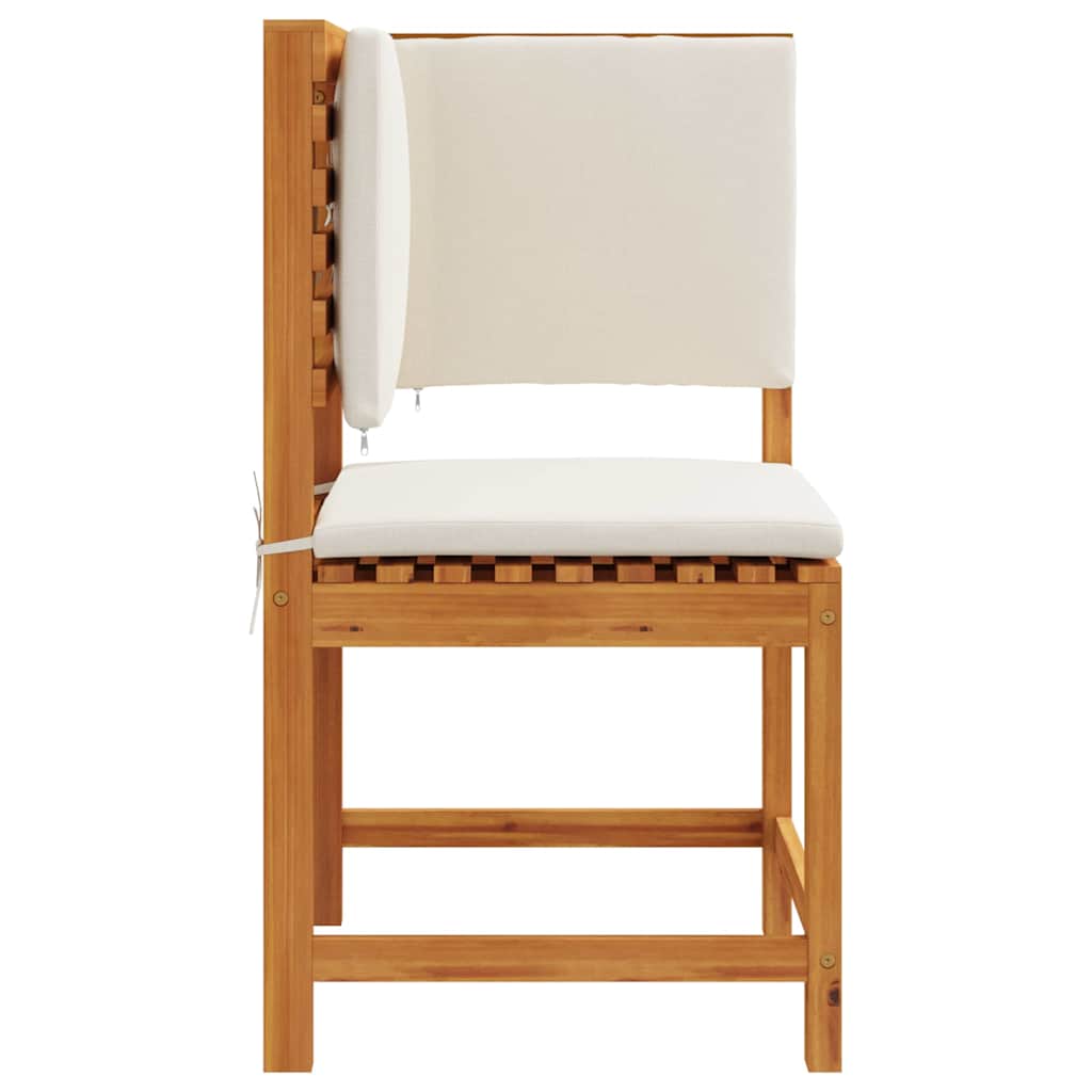 Tuinstoel met kussen Bruin 50 x 50 x 91cm Massief acaciahout is nu te koop bij PeponiXL, paradijselijk wonen!