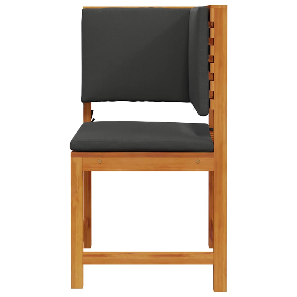 Tuinstoel met kussen Bruin 50 x 50 x 91cm Massief acaciahout is nu te koop bij PeponiXL, paradijselijk wonen!
