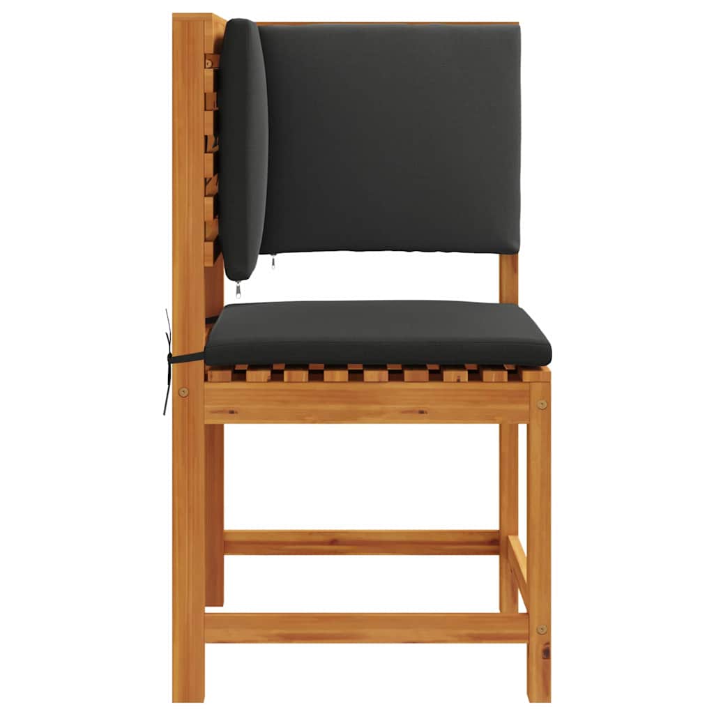 Tuinstoel met kussen Bruin 50 x 50 x 91cm Massief acaciahout is nu te koop bij PeponiXL, paradijselijk wonen!