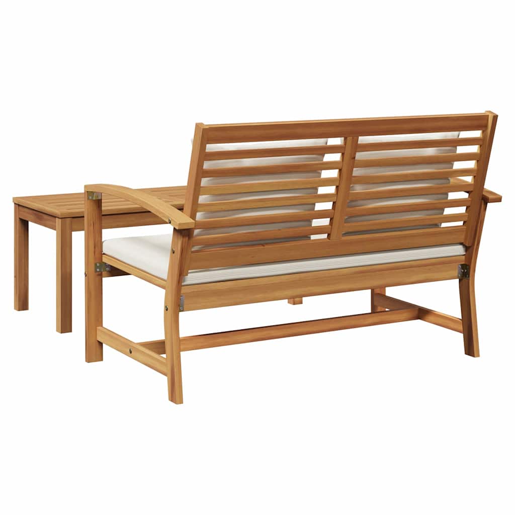 Tuinbank en Tafelset met Kussen 2 Stuk Bruin en Crème is nu te koop bij PeponiXL, paradijselijk wonen!