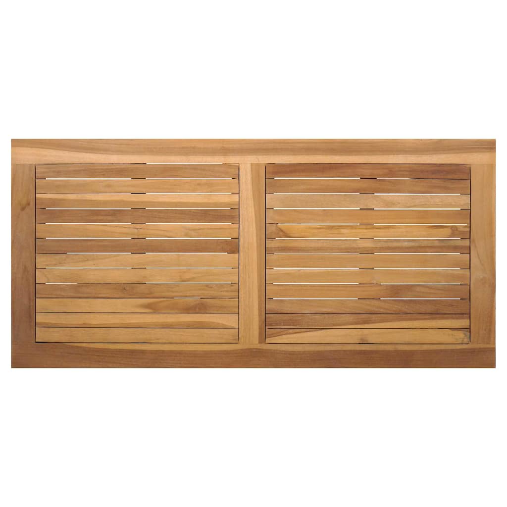 Bank Bruin en Donkergrijs 110 x 66 x 76 cm Massief Teakhout is nu te koop bij PeponiXL, paradijselijk wonen!