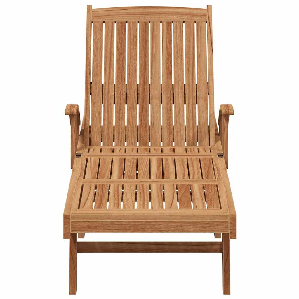 Ligbed met kussen 1-persoon 2 pcs Bruin Massief Teakhout is nu te koop bij PeponiXL, paradijselijk wonen!