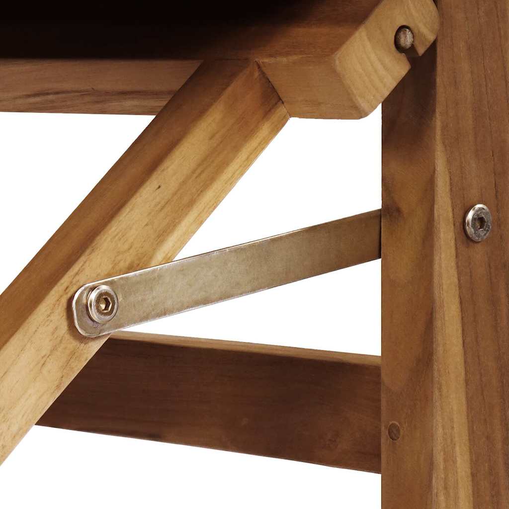 Vouwbare Regisseursstoel Grijs 56 x 54 x 87 cm Massief Teakhout is nu te koop bij PeponiXL, paradijselijk wonen!