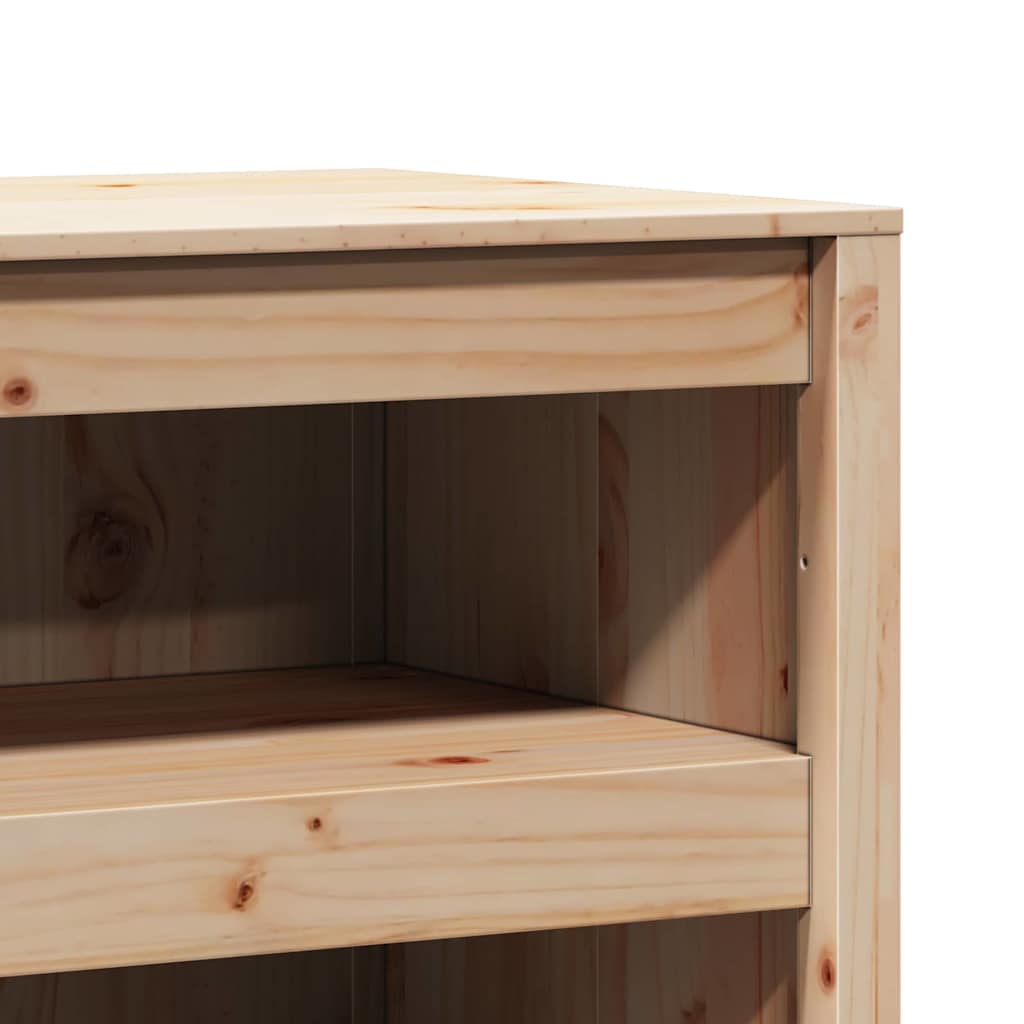 Keukenkast Bruin Eiken 106 x 55 x 64 cm Massief grenenhout is nu te koop bij PeponiXL, paradijselijk wonen!