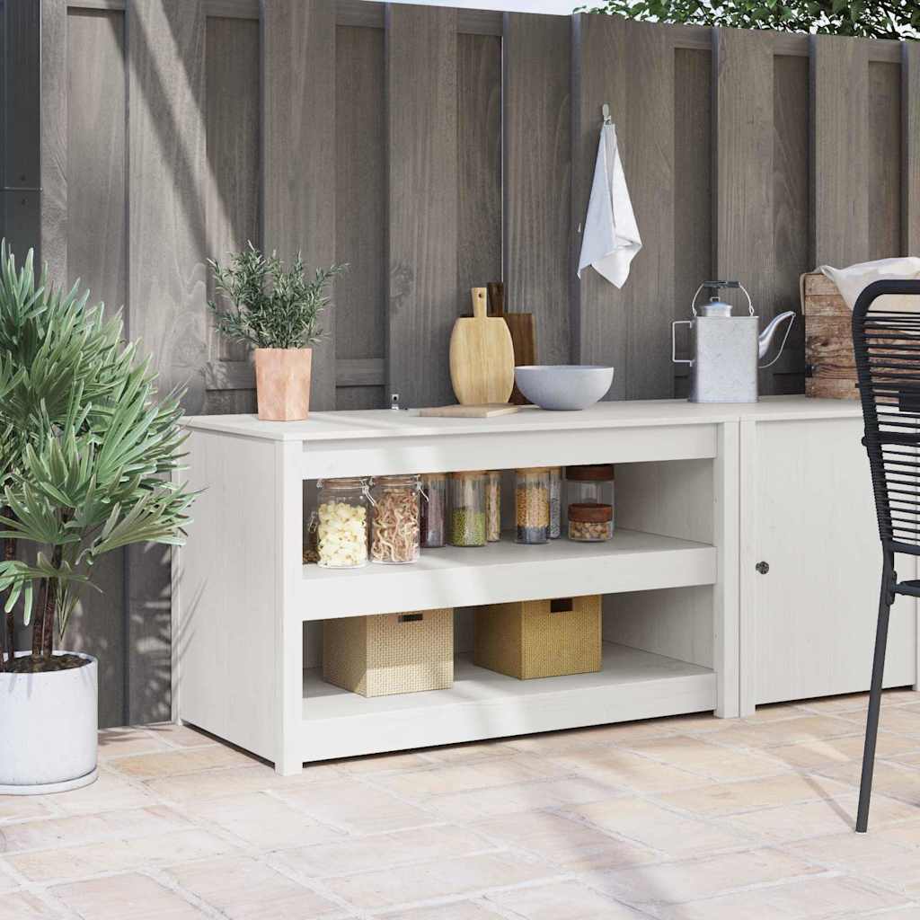 Keukenkast MEPPEL Wit 106 x 55 x 64 cm Massief grenenhout is nu te koop bij PeponiXL, paradijselijk wonen!