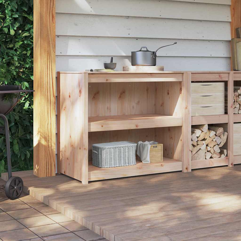 Keukenkast Bruin Eiken 106 x 55 x 92 cm Massief grenenhout is nu te koop bij PeponiXL, paradijselijk wonen!