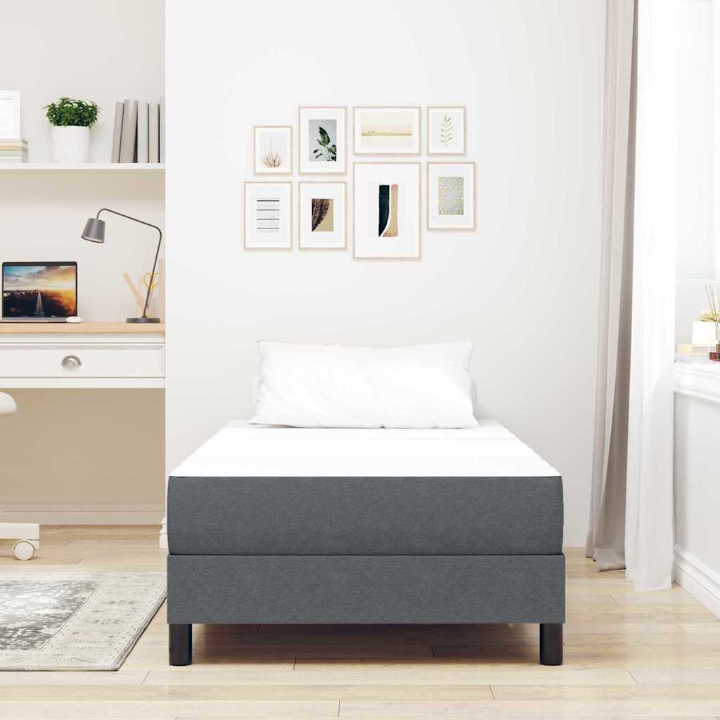Bedmatras met matras Grijs 80 x 200 cm Stof is nu te koop bij PeponiXL, paradijselijk wonen!