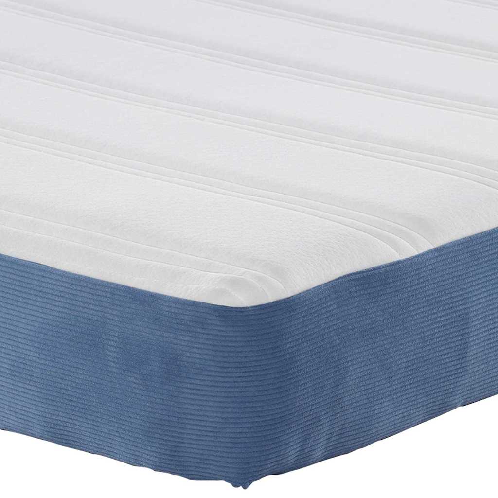 Bedmatras met matras Blauw 80 x 200 cm Stof is nu te koop bij PeponiXL, paradijselijk wonen!