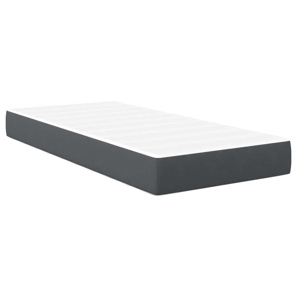 Bedmatras met matras Grijs 90 x 200 cm Stof is nu te koop bij PeponiXL, paradijselijk wonen!