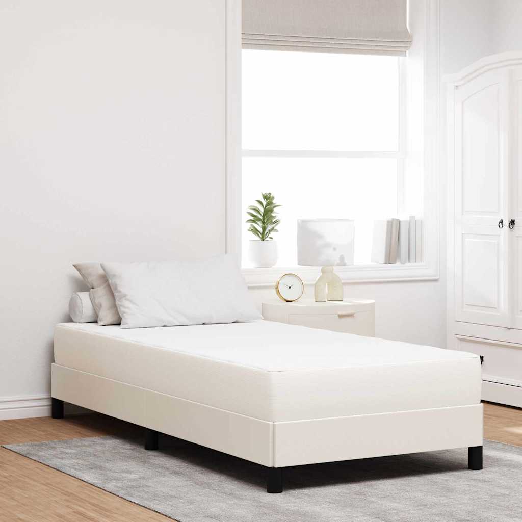 Bedmatras met matras Crème 90 x 200 cm Stof is nu te koop bij PeponiXL, paradijselijk wonen!
