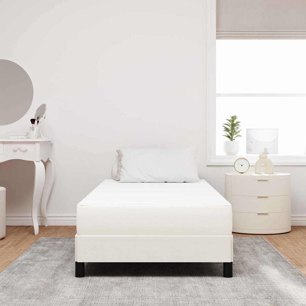 Bedmatras met matras Crème 90 x 200 cm Stof is nu te koop bij PeponiXL, paradijselijk wonen!