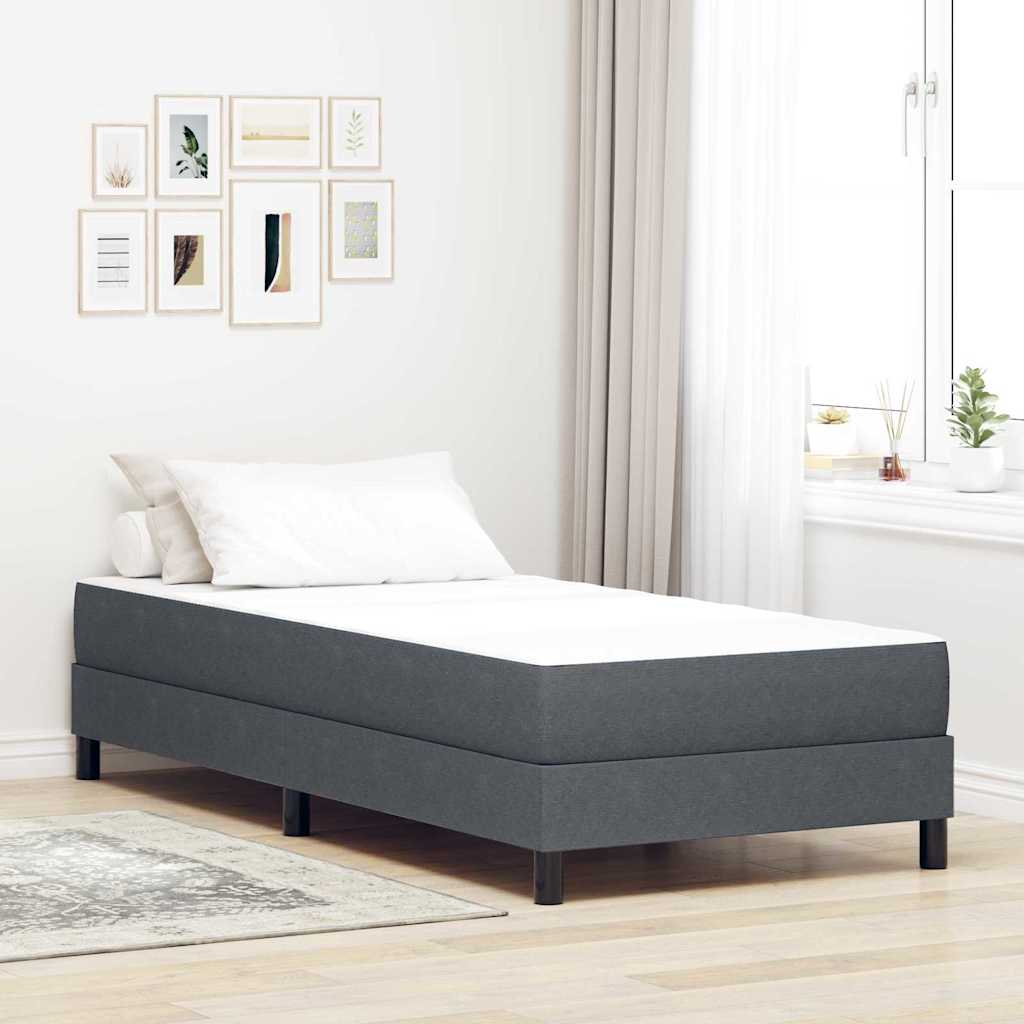 Bedmatras met matras Grijs 100 x 200 cm Stof is nu te koop bij PeponiXL, paradijselijk wonen!