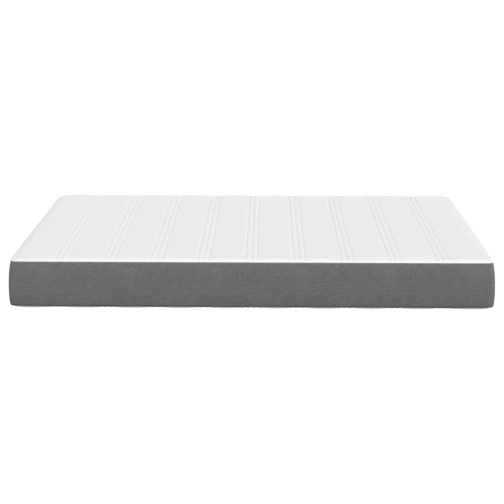 Bedmatras met matras Lichtgrijs 120 x 200 cm Stof is nu te koop bij PeponiXL, paradijselijk wonen!