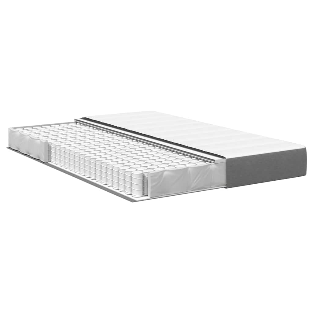 Bedmatras met matras Lichtgrijs 140 x 200 cm Stof is nu te koop bij PeponiXL, paradijselijk wonen!
