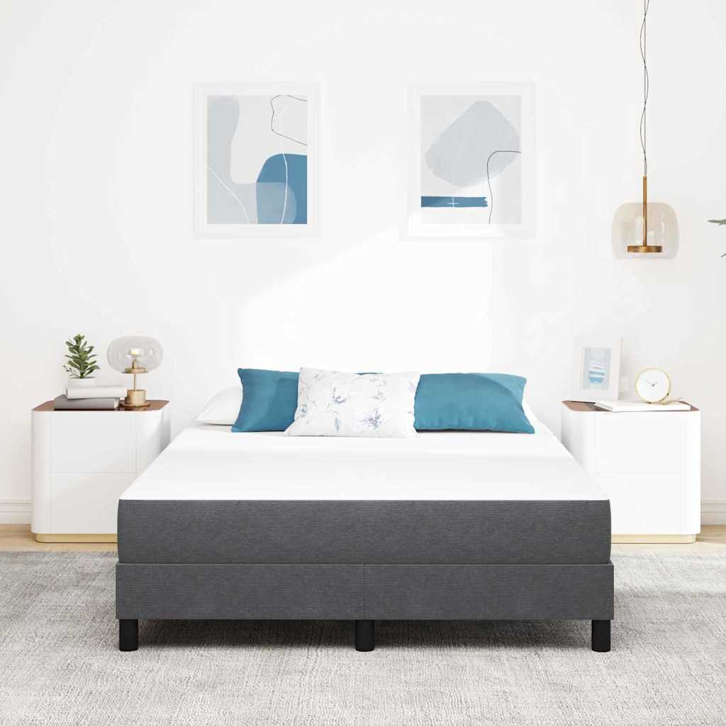 Bedmatras met matras Grijs 140 x 200 cm Stof is nu te koop bij PeponiXL, paradijselijk wonen!