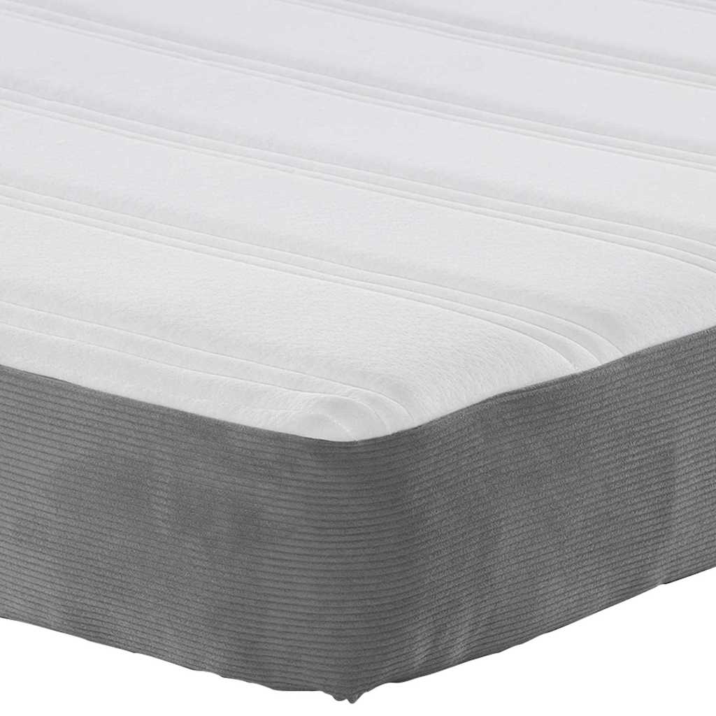 Bedmatras met matras Lichtgrijs 160 x 200 cm Stof is nu te koop bij PeponiXL, paradijselijk wonen!