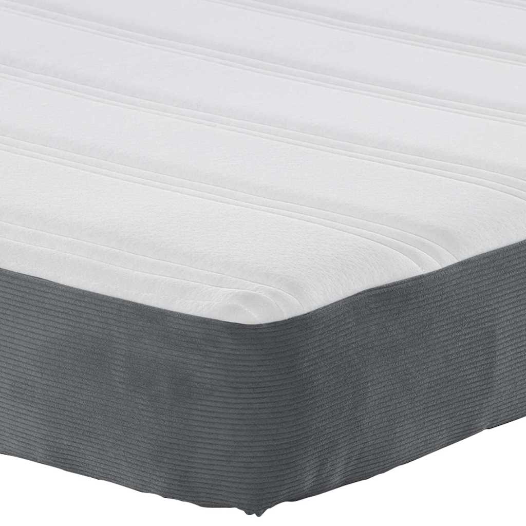 Bedmatras met matras Grijs 160 x 200 cm Stof is nu te koop bij PeponiXL, paradijselijk wonen!