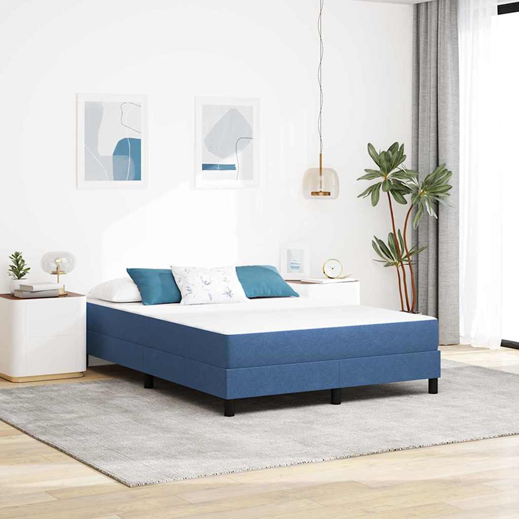 Bedmatras met matras Blauw 160 x 200 cm Stof is nu te koop bij PeponiXL, paradijselijk wonen!