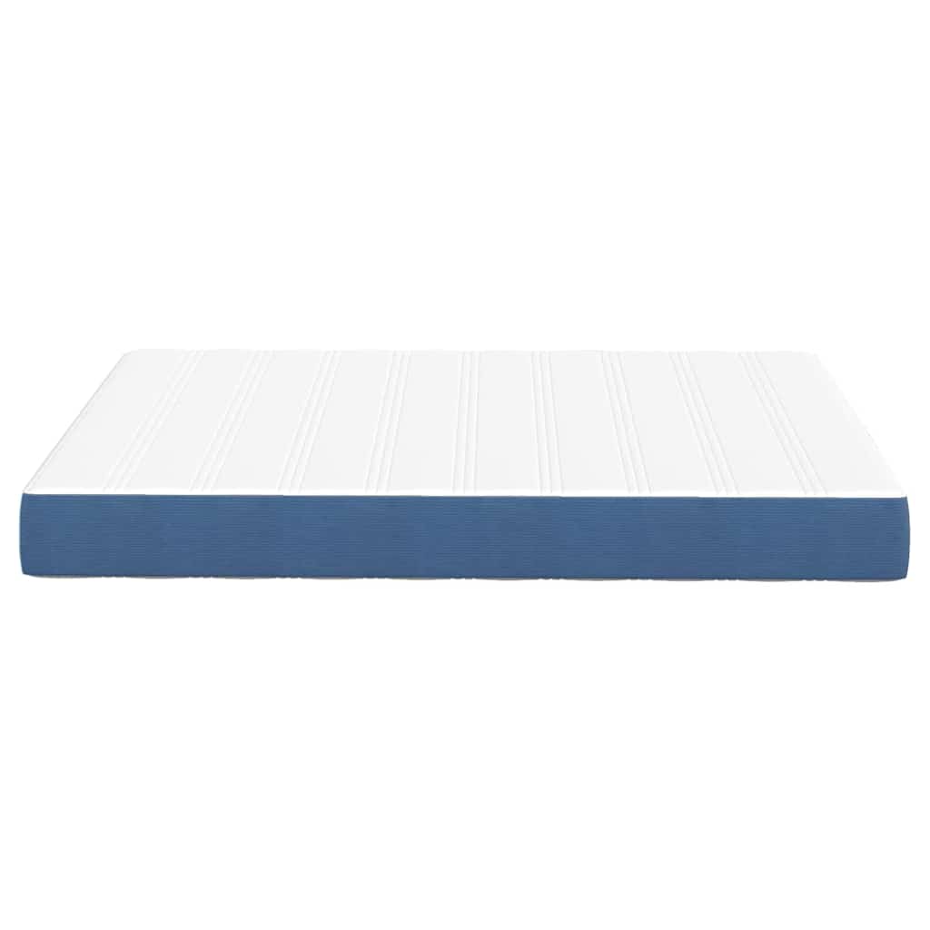 Bedmatras met matras Blauw 160 x 200 cm Stof is nu te koop bij PeponiXL, paradijselijk wonen!