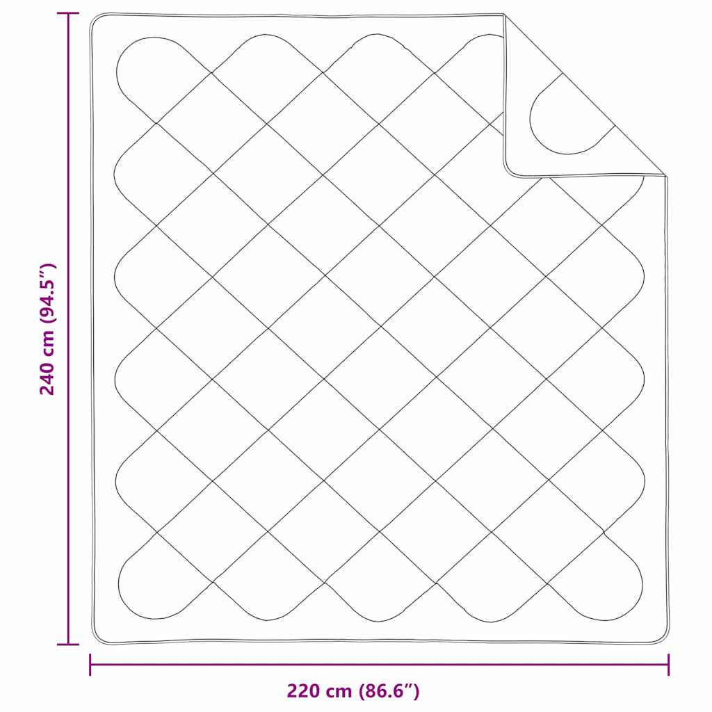 Zomer Dekbed Wit 220 x 135 x 3 cm Polyester is nu te koop bij PeponiXL, paradijselijk wonen!