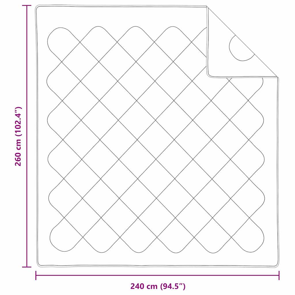 Zomer Dekbed Wit 220 x 135 x 3 cm Polyester is nu te koop bij PeponiXL, paradijselijk wonen!