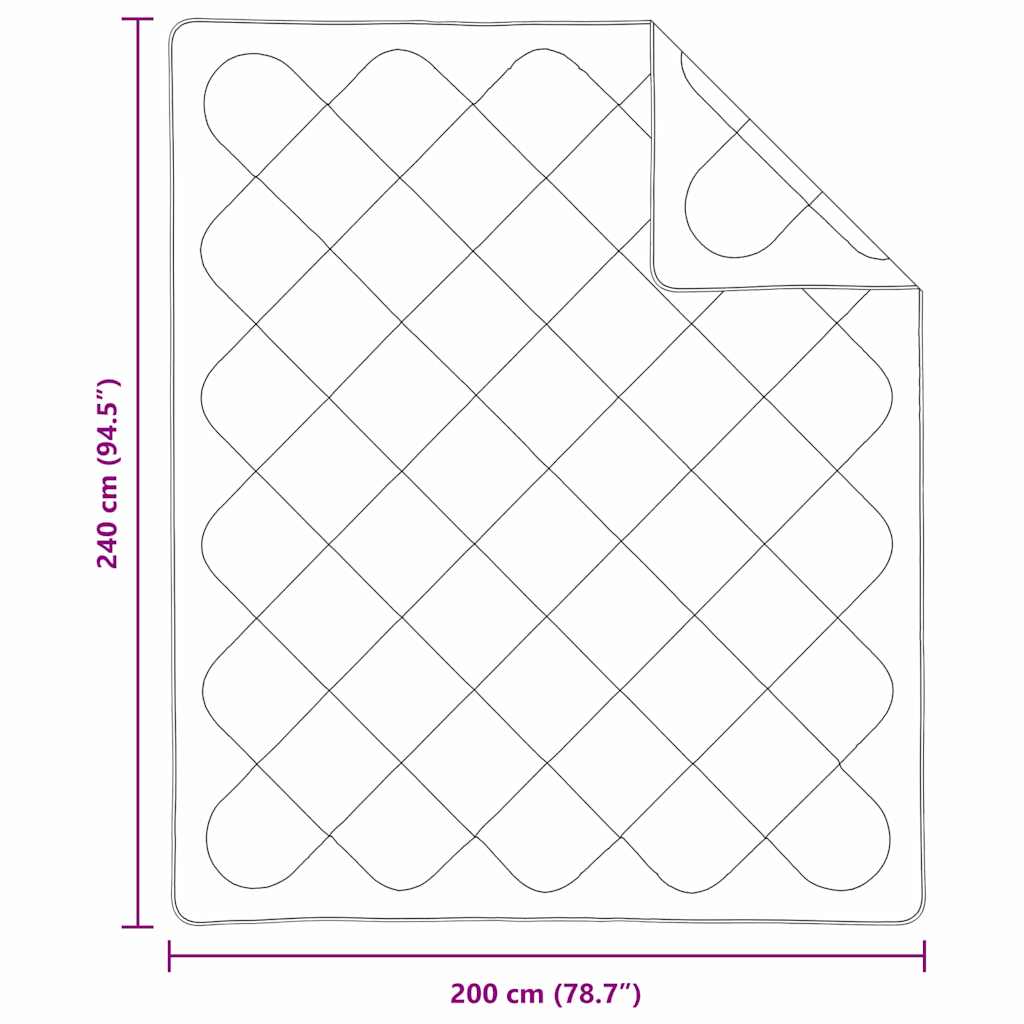 Winter Dekbed Wit 240 x 200 x 5 cm Polyester is nu te koop bij PeponiXL, paradijselijk wonen!