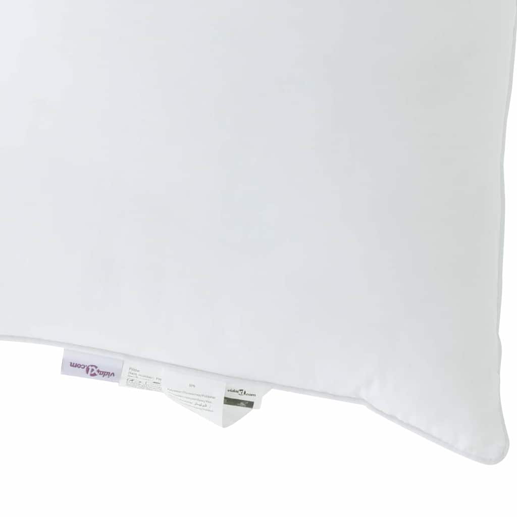 Hoofdkussen 2 pcs Wit 62 x 31 x 0 cm Katoen en Polyester is nu te koop bij PeponiXL, paradijselijk wonen!