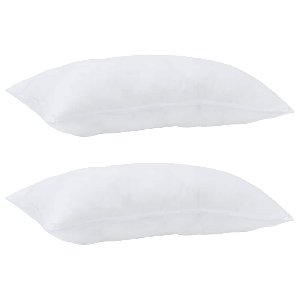 Hoofdkussen 2 pcs Wit 80 x 40 x 20 cm Katoen en Polyester is nu te koop bij PeponiXL, paradijselijk wonen!