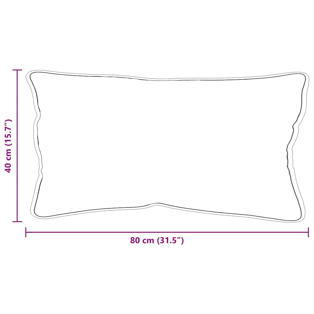 Hoofdkussen 2 pcs Wit 80 x 40 x 20 cm Katoen en Polyester is nu te koop bij PeponiXL, paradijselijk wonen!
