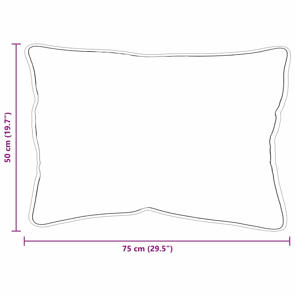 Hoofdkussen 2 pcs Wit 75 x 50 x 20 cm Katoen en Polyester is nu te koop bij PeponiXL, paradijselijk wonen!