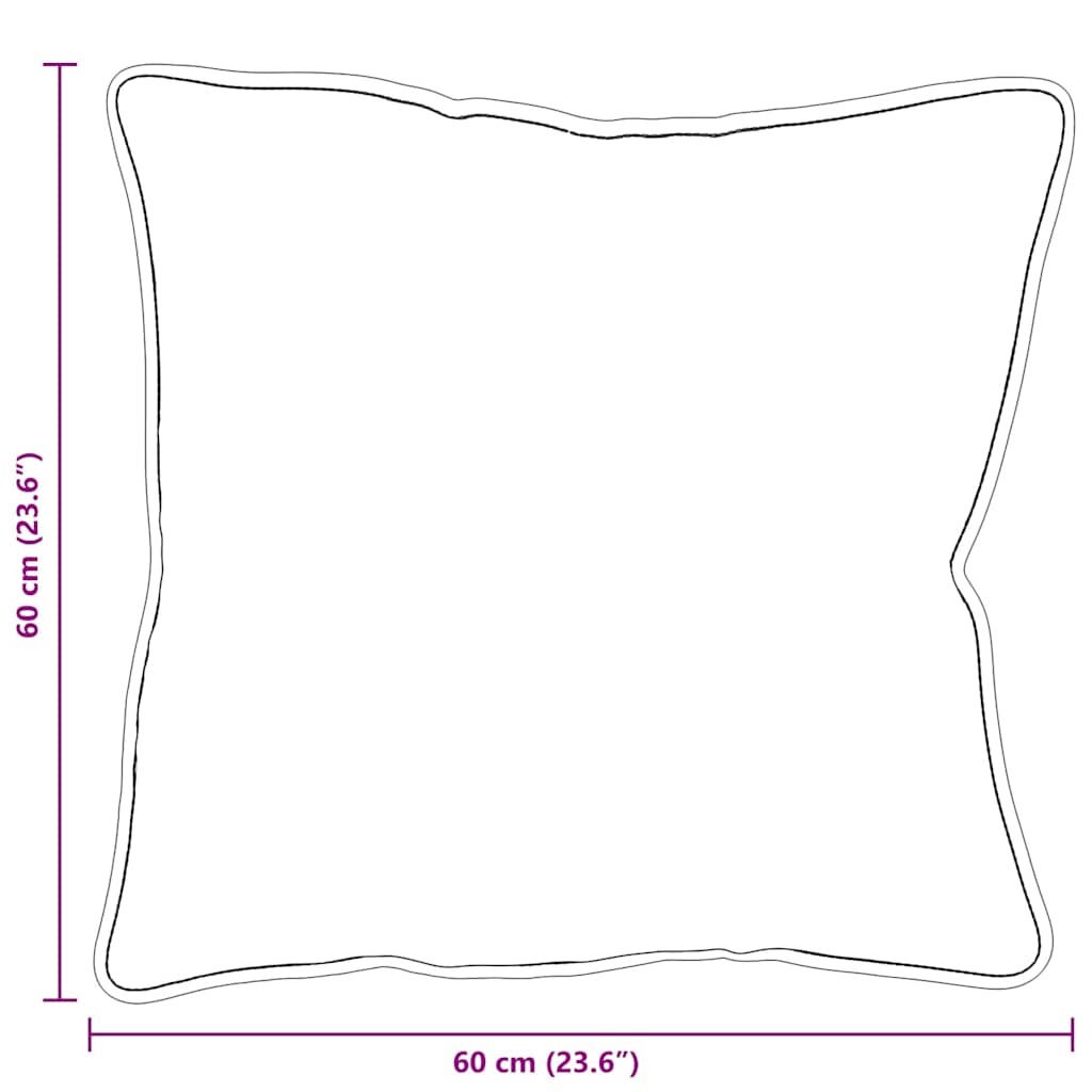 Hoofdkussen 2 pcs Wit 60 x 60 x 20 cm Katoen en Polyester is nu te koop bij PeponiXL, paradijselijk wonen!