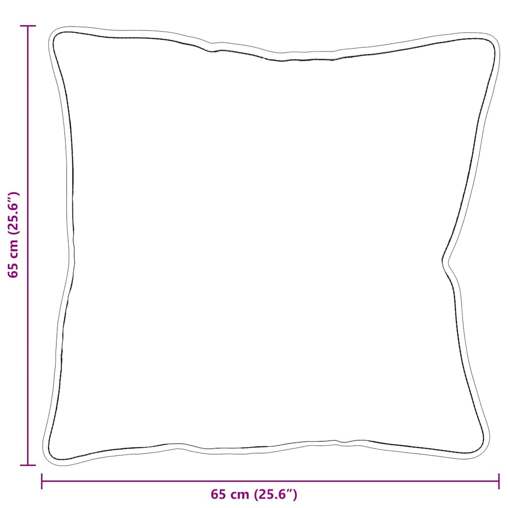 Hoofdkussen 2 pcs Wit 65 x 65 x 20 cm Katoen en Polyester is nu te koop bij PeponiXL, paradijselijk wonen!