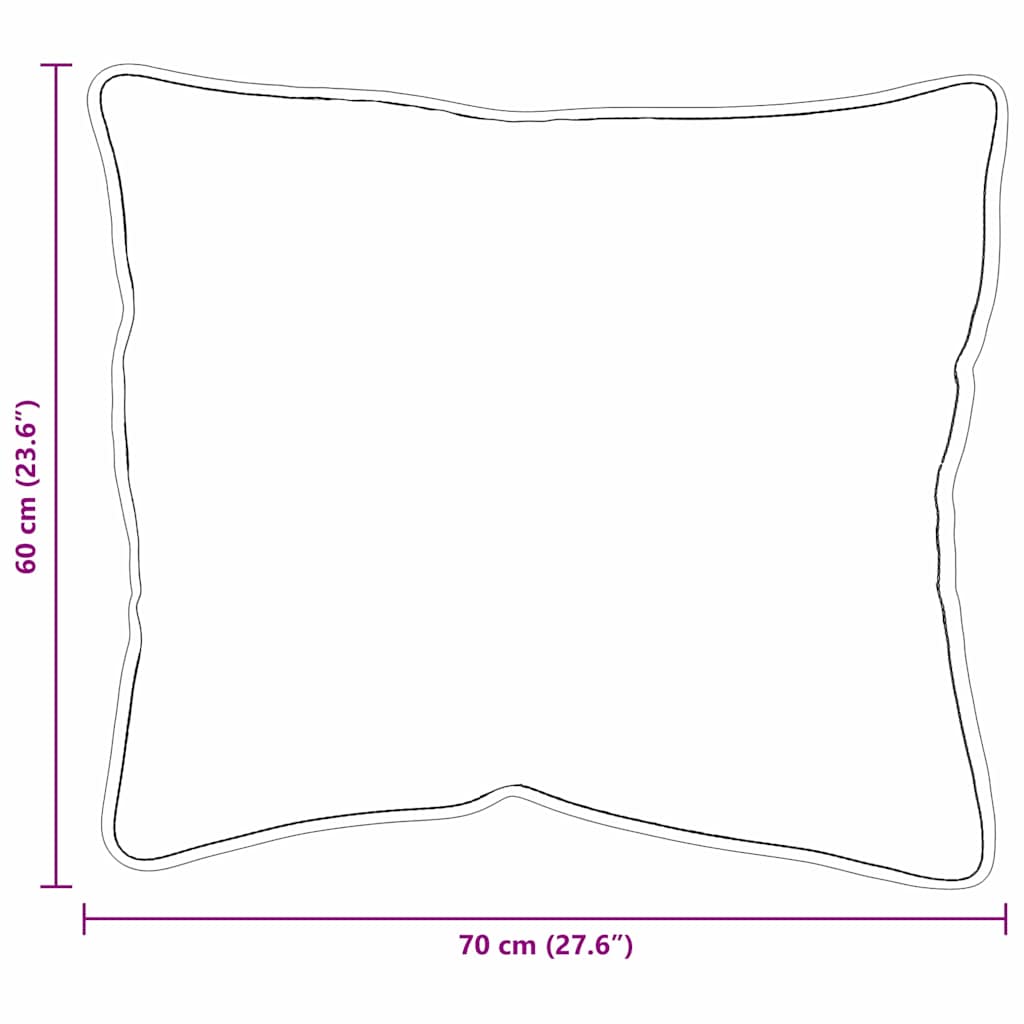 Hoofdkussen 2 pcs Wit 70 x 60 x 20 cm Katoen en Polyester is nu te koop bij PeponiXL, paradijselijk wonen!