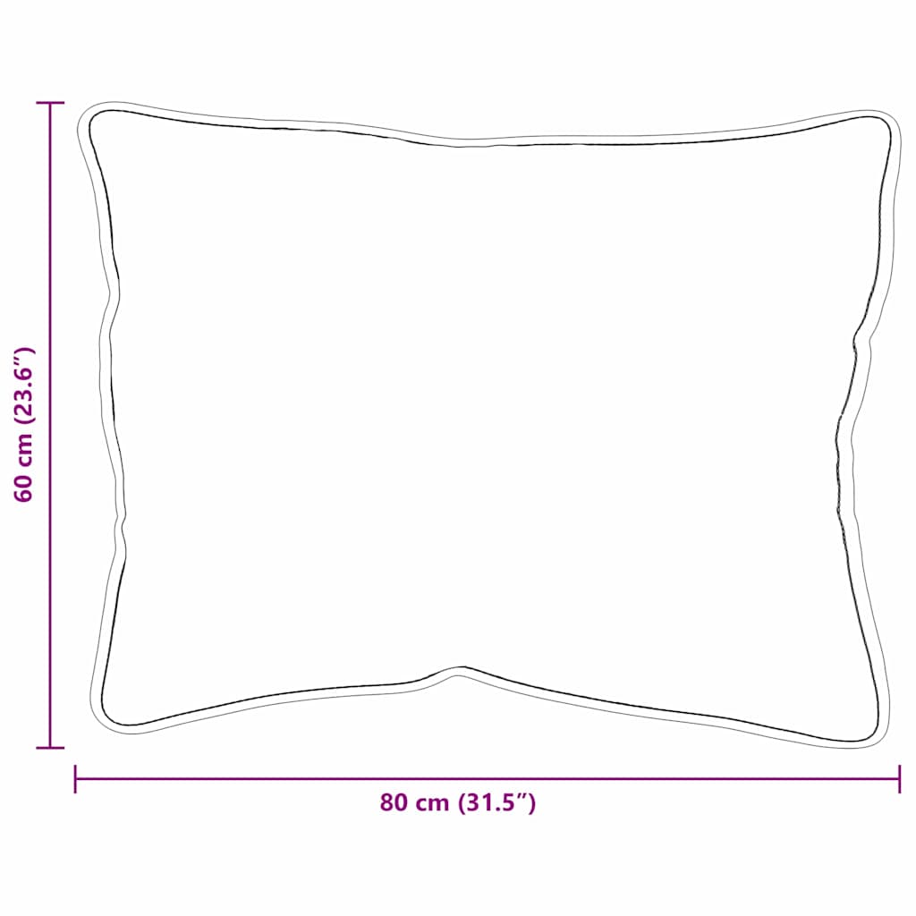 Hoofdkussen 2 pcs Wit 80 x 60 x 20 cm Katoen en Polyester is nu te koop bij PeponiXL, paradijselijk wonen!