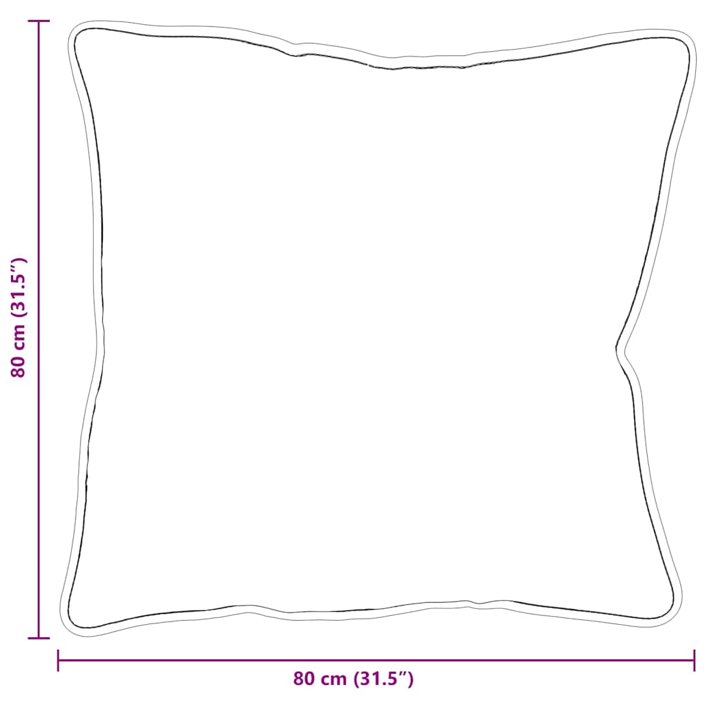 Hoofdkussen 2 pcs Wit 80 x 80 x 40 cm Katoen en Polyester is nu te koop bij PeponiXL, paradijselijk wonen!