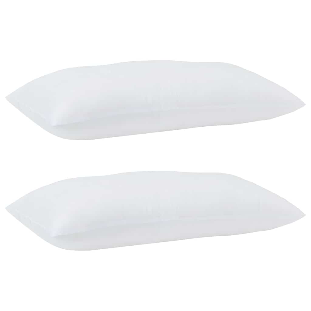 Hoofdkussen met kussen 2 pcs Wit 81 x 42 x 20 cm Polyester is nu te koop bij PeponiXL, paradijselijk wonen!