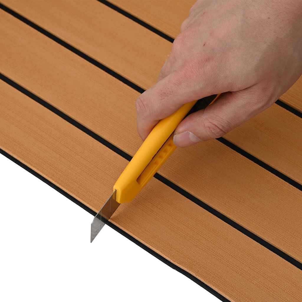 Bootvloer Bruin en zwart 240 x 90 cm EVA-schuim is nu te koop bij PeponiXL, paradijselijk wonen!