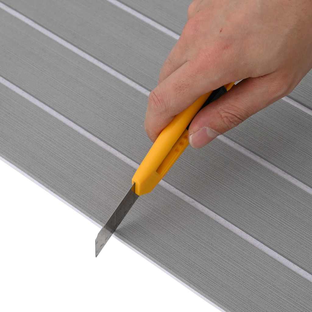 Bootvloer Lichtgrijs en wit 240 x 90 cm EVA-schuim is nu te koop bij PeponiXL, paradijselijk wonen!