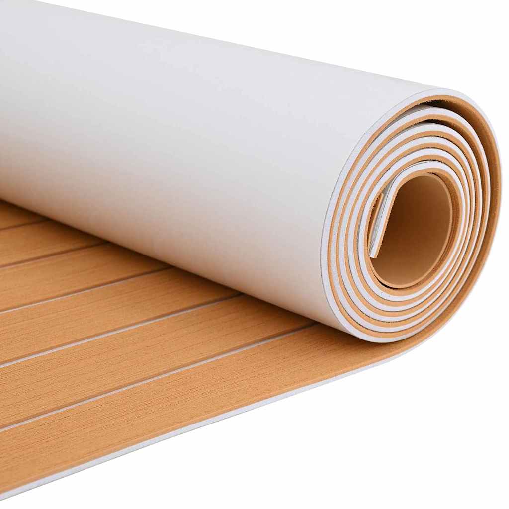 Bootvloer Bruin en wit 240 x 60 cm EVA-schuim is nu te koop bij PeponiXL, paradijselijk wonen!