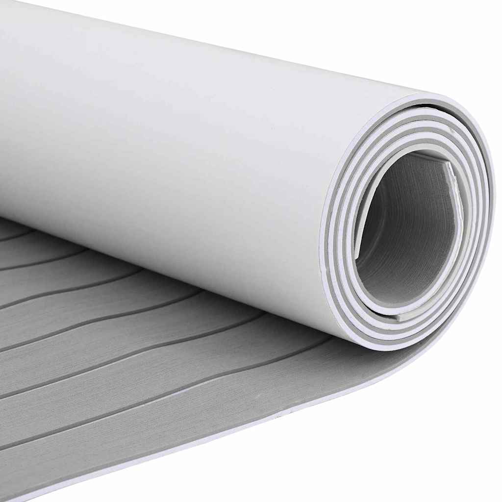 Bootvloer Lichtgrijs en wit 240 x 60 cm EVA-schuim is nu te koop bij PeponiXL, paradijselijk wonen!