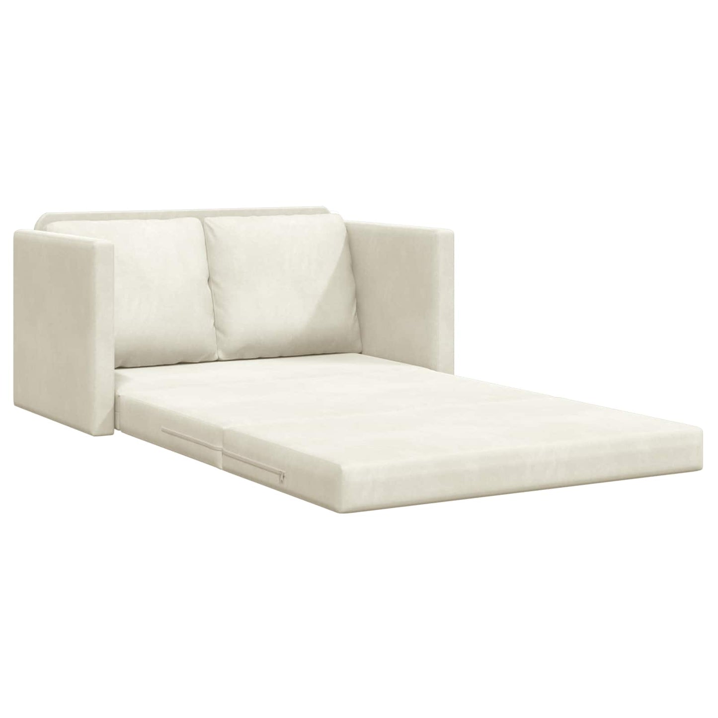 Slaapbank Crème 204 x 122 x 60 cm Fluweel is nu te koop bij PeponiXL, paradijselijk wonen!