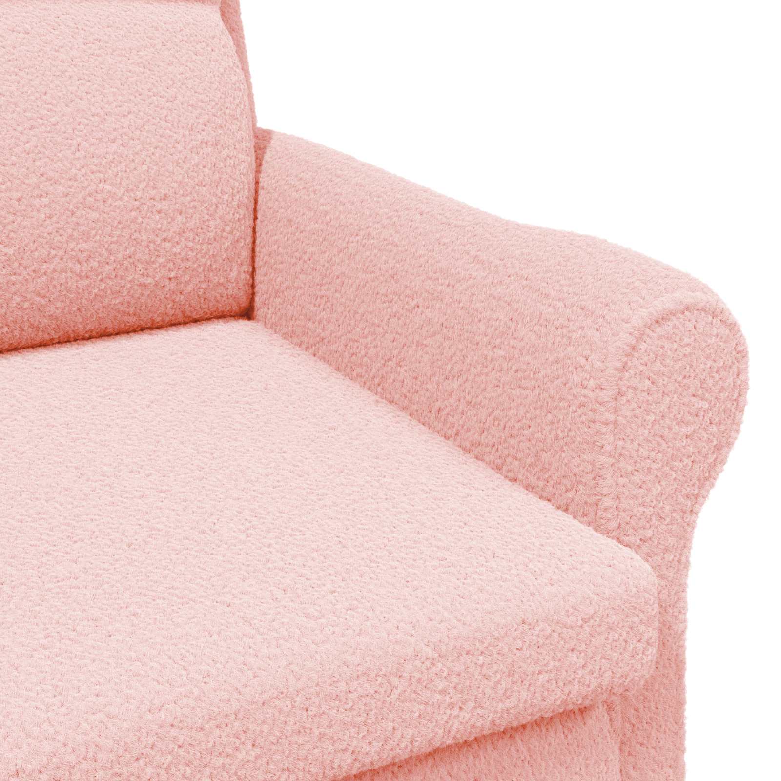 Fauteuil Roze Zachte Sherpa stof is nu te koop bij PeponiXL, paradijselijk wonen!