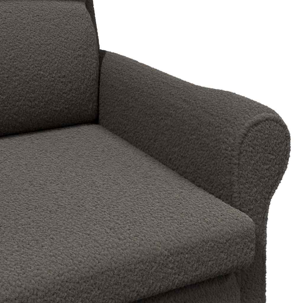 Fauteuil Donkergrijs Zachte Sherpa stof is nu te koop bij PeponiXL, paradijselijk wonen!