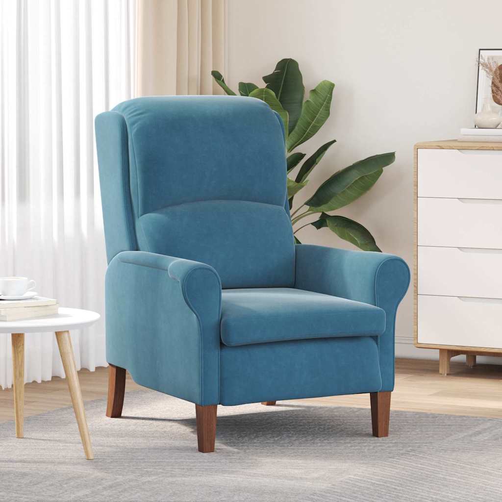 Fauteuil Blauw Fluweel is nu te koop bij PeponiXL, paradijselijk wonen!