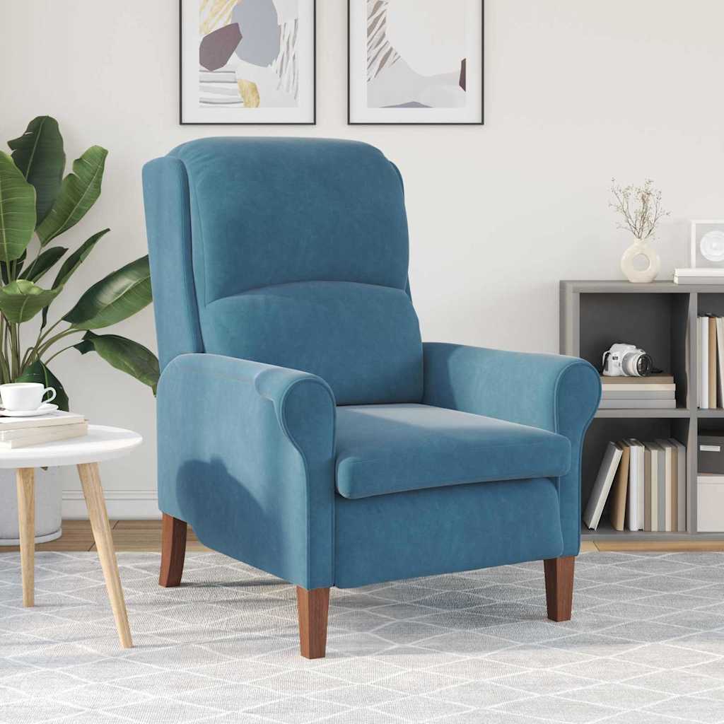 Fauteuil Blauw Fluweel is nu te koop bij PeponiXL, paradijselijk wonen!