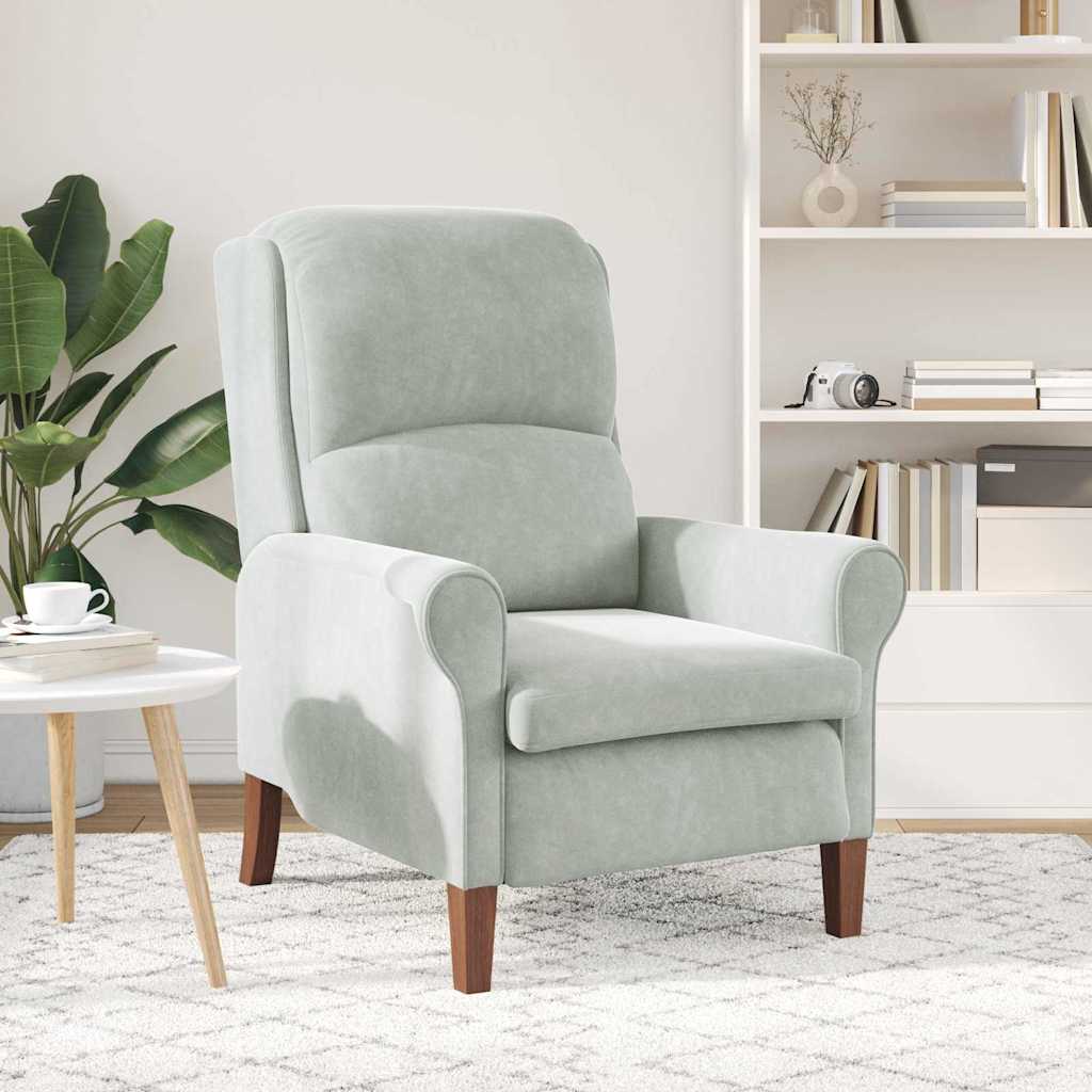 Fauteuil Lichtgrijs Fluweel is nu te koop bij PeponiXL, paradijselijk wonen!
