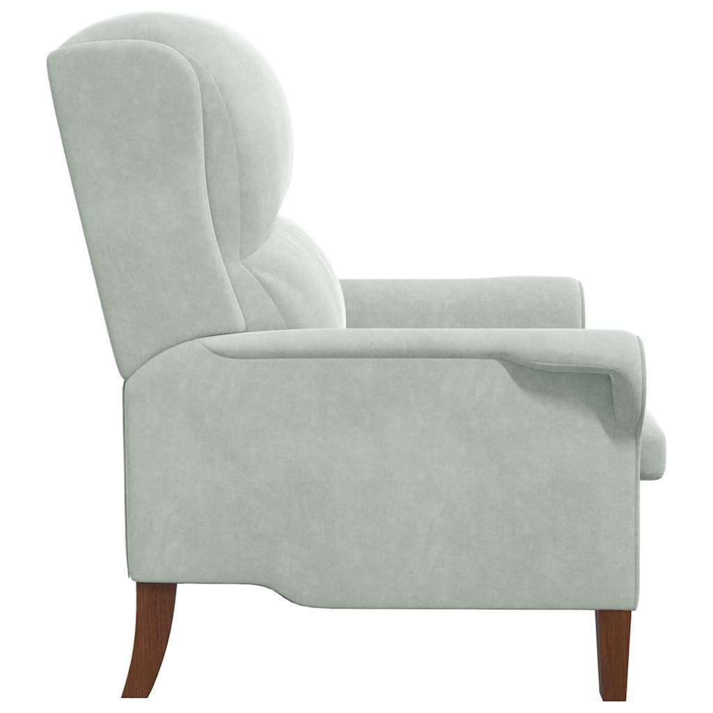 Fauteuil Lichtgrijs Fluweel is nu te koop bij PeponiXL, paradijselijk wonen!