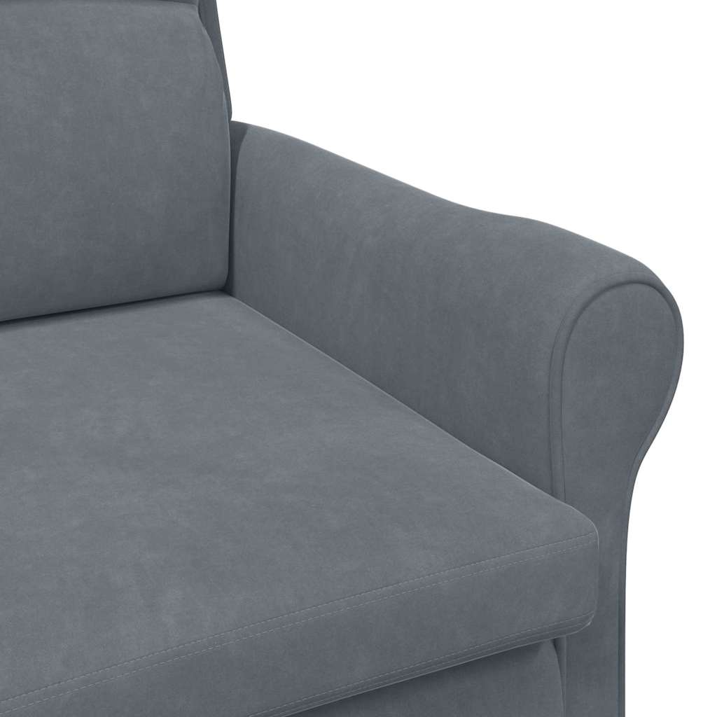 Fauteuil Donkergrijs Fluweel is nu te koop bij PeponiXL, paradijselijk wonen!