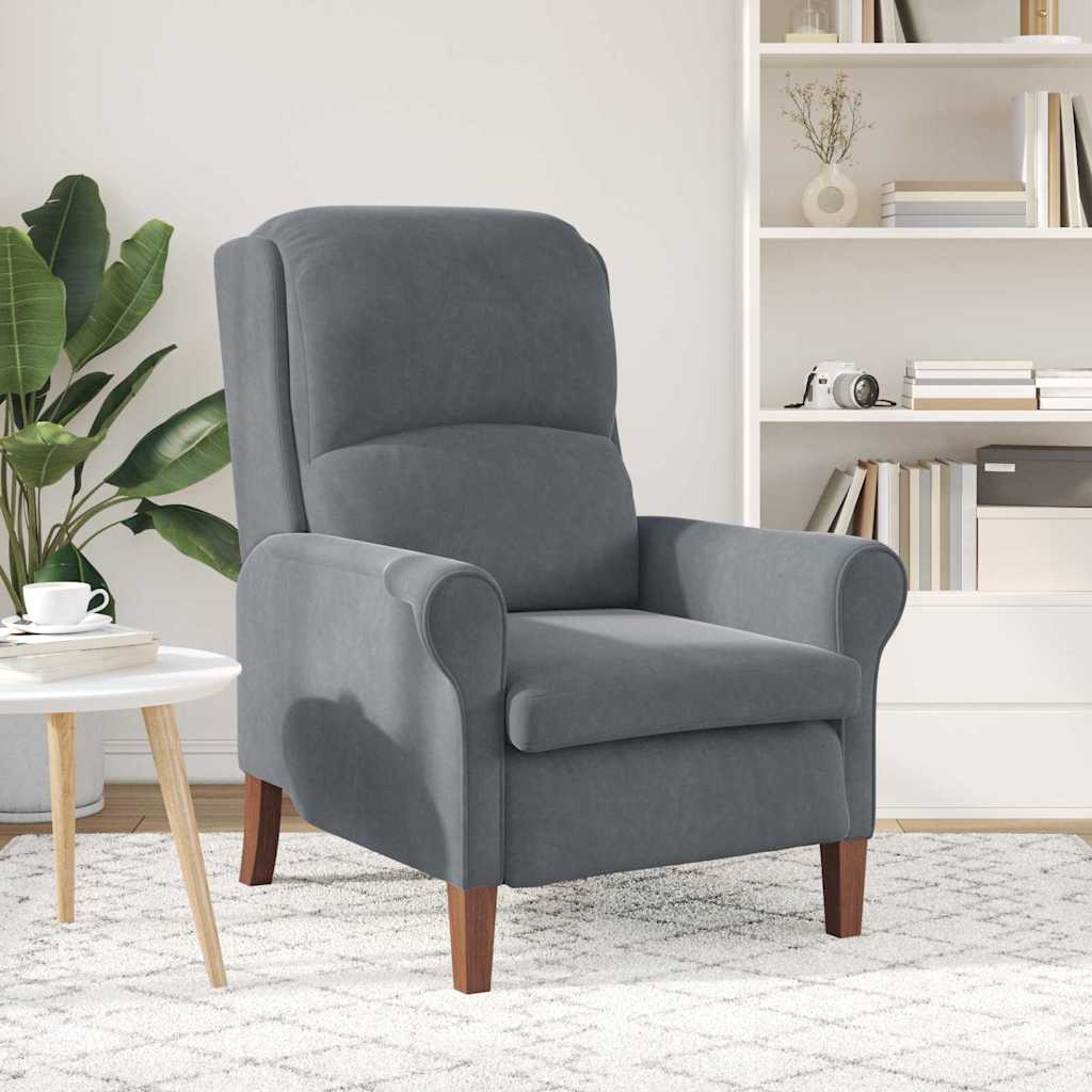 Fauteuil Donkergrijs Fluweel is nu te koop bij PeponiXL, paradijselijk wonen!